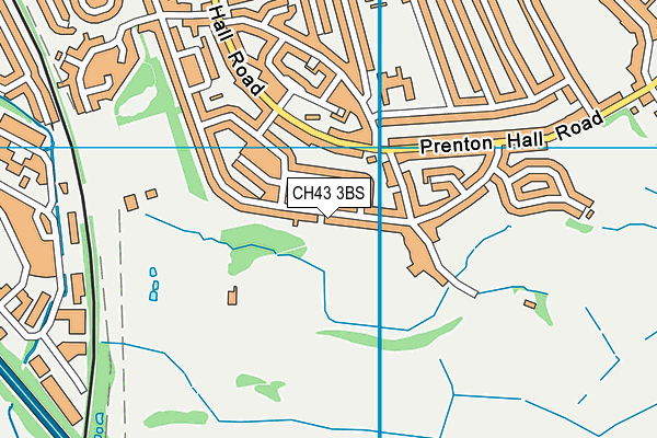 CH43 3BS map - OS VectorMap District (Ordnance Survey)