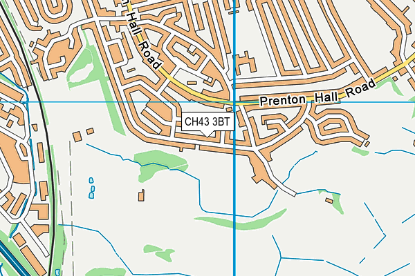 CH43 3BT map - OS VectorMap District (Ordnance Survey)