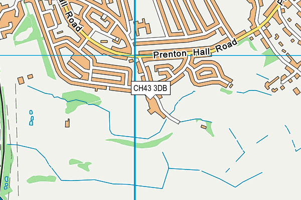 CH43 3DB map - OS VectorMap District (Ordnance Survey)