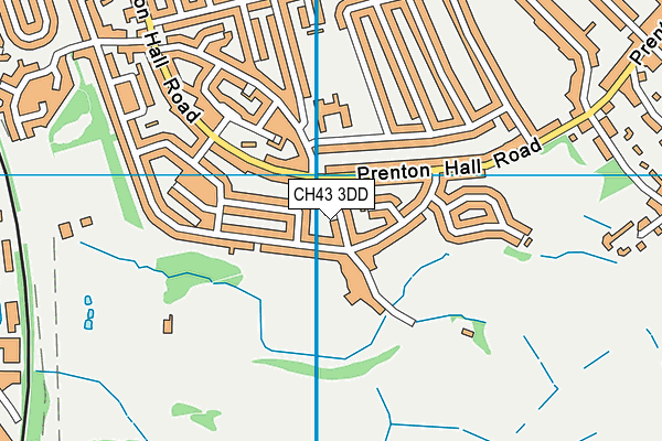 CH43 3DD map - OS VectorMap District (Ordnance Survey)