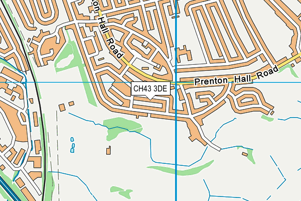 CH43 3DE map - OS VectorMap District (Ordnance Survey)