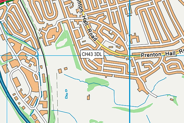 CH43 3DL map - OS VectorMap District (Ordnance Survey)