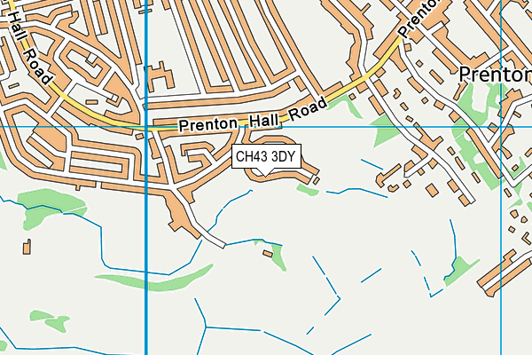 CH43 3DY map - OS VectorMap District (Ordnance Survey)