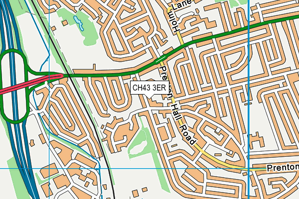CH43 3ER map - OS VectorMap District (Ordnance Survey)