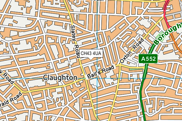 CH43 4UA map - OS VectorMap District (Ordnance Survey)