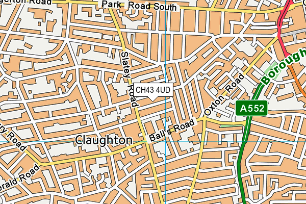 CH43 4UD map - OS VectorMap District (Ordnance Survey)