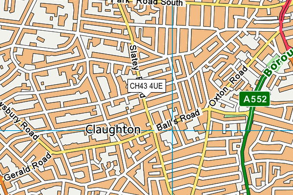 CH43 4UE map - OS VectorMap District (Ordnance Survey)