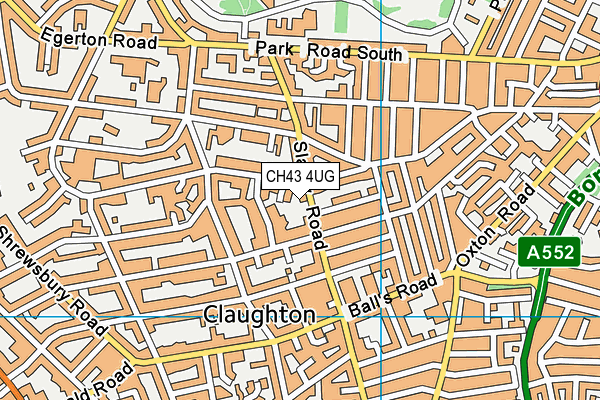 CH43 4UG map - OS VectorMap District (Ordnance Survey)