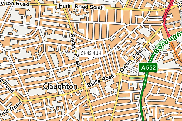 CH43 4UH map - OS VectorMap District (Ordnance Survey)