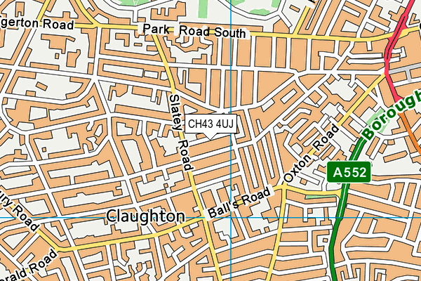 CH43 4UJ map - OS VectorMap District (Ordnance Survey)