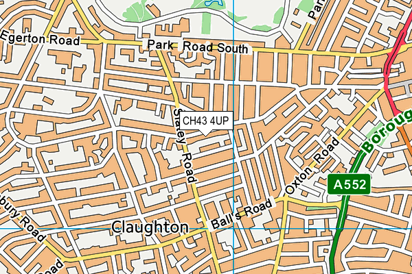 CH43 4UP map - OS VectorMap District (Ordnance Survey)