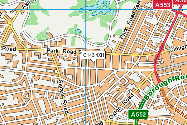 CH43 4XH map - OS VectorMap District (Ordnance Survey)