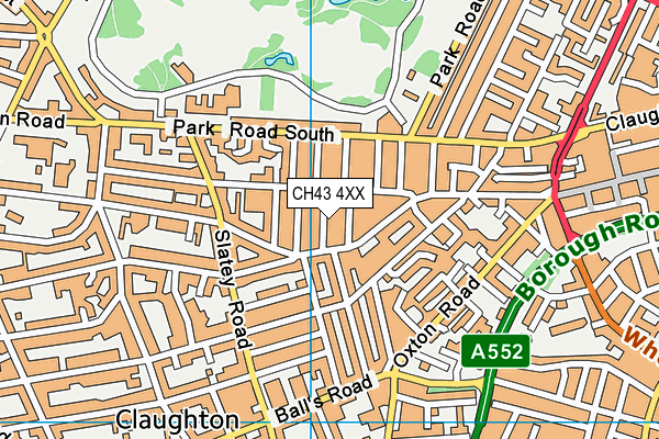 CH43 4XX map - OS VectorMap District (Ordnance Survey)