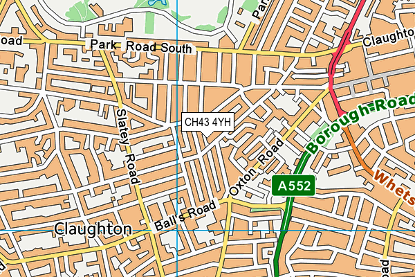 CH43 4YH map - OS VectorMap District (Ordnance Survey)