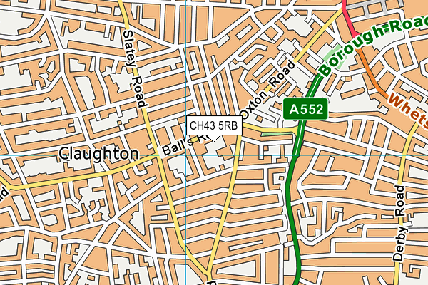 CH43 5RB map - OS VectorMap District (Ordnance Survey)