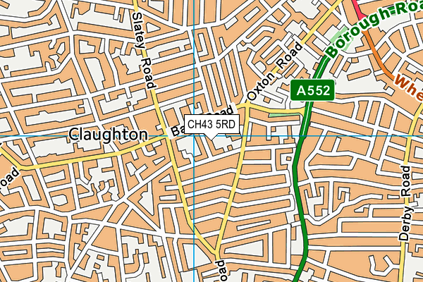 CH43 5RD map - OS VectorMap District (Ordnance Survey)