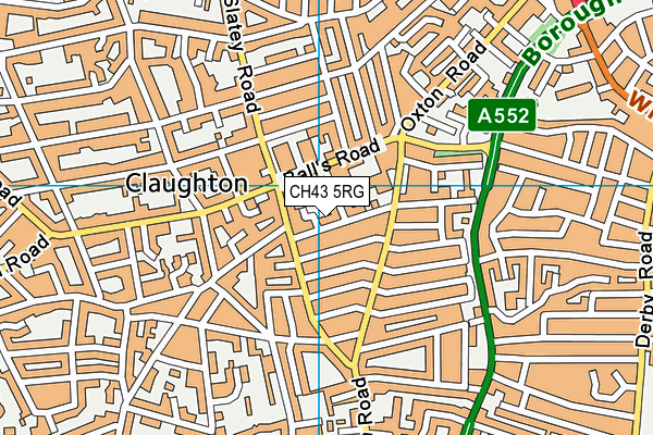 CH43 5RG map - OS VectorMap District (Ordnance Survey)