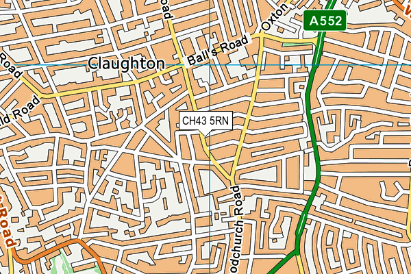 CH43 5RN map - OS VectorMap District (Ordnance Survey)