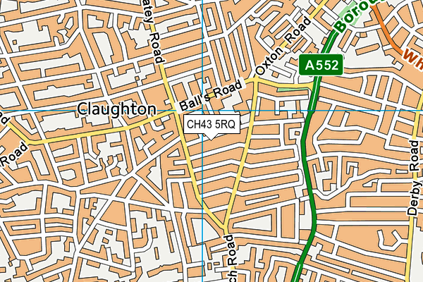 CH43 5RQ map - OS VectorMap District (Ordnance Survey)