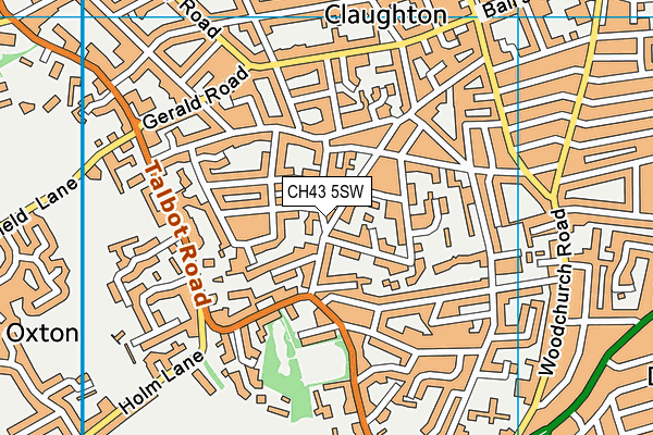 CH43 5SW map - OS VectorMap District (Ordnance Survey)