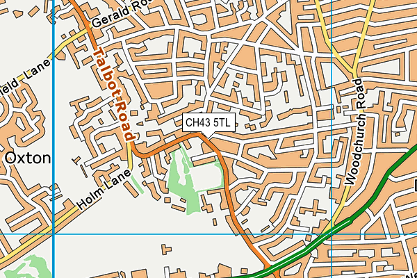 CH43 5TL map - OS VectorMap District (Ordnance Survey)