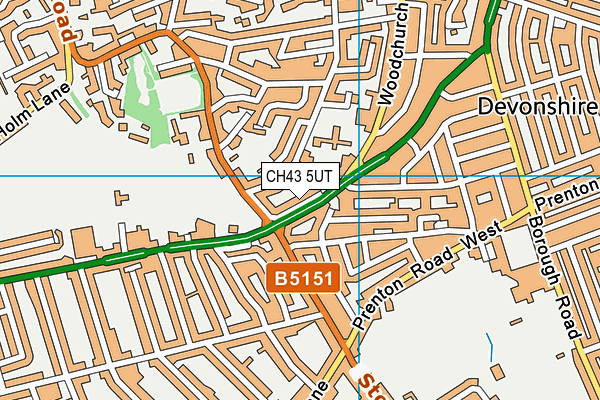 St Joseph's Catholic Primary School, Birkenhead map (CH43 5UT) - OS VectorMap District (Ordnance Survey)