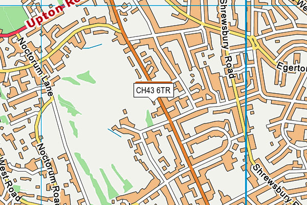 CH43 6TR map - OS VectorMap District (Ordnance Survey)