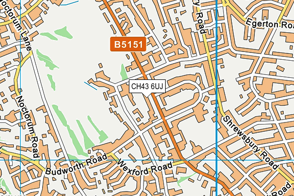 CH43 6UJ map - OS VectorMap District (Ordnance Survey)