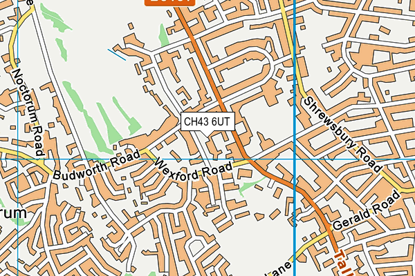 CH43 6UT map - OS VectorMap District (Ordnance Survey)