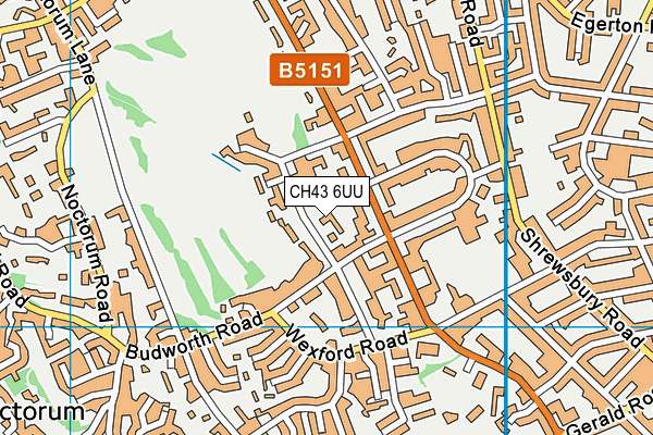 CH43 6UU map - OS VectorMap District (Ordnance Survey)