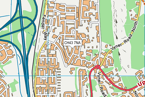 CH43 7NA map - OS VectorMap District (Ordnance Survey)