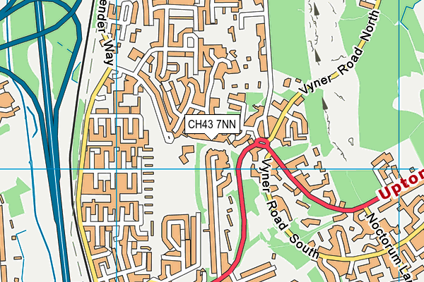 CH43 7NN map - OS VectorMap District (Ordnance Survey)