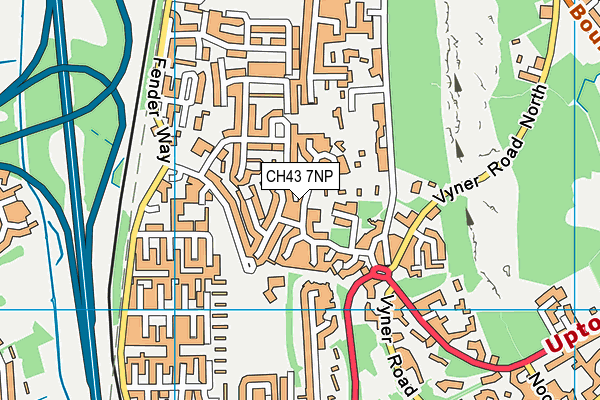 CH43 7NP map - OS VectorMap District (Ordnance Survey)