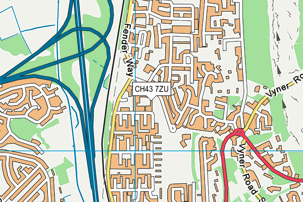 Beechwood Recreation Centre map (CH43 7ZU) - OS VectorMap District (Ordnance Survey)