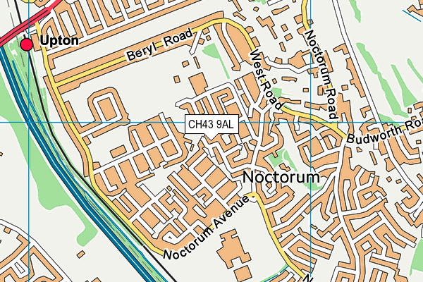 CH43 9AL map - OS VectorMap District (Ordnance Survey)