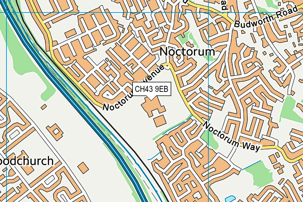 Ridgeway High School map (CH43 9EB) - OS VectorMap District (Ordnance Survey)