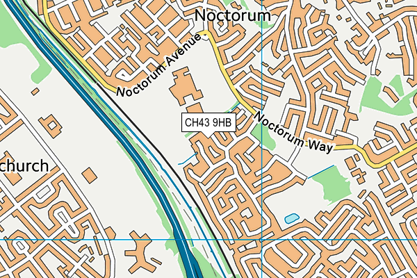 CH43 9HB map - OS VectorMap District (Ordnance Survey)