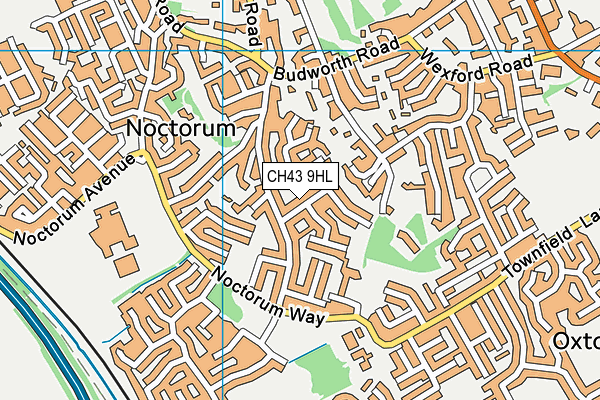 CH43 9HL map - OS VectorMap District (Ordnance Survey)