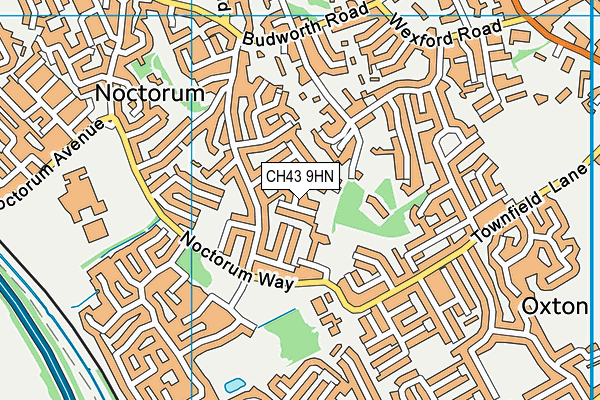 CH43 9HN map - OS VectorMap District (Ordnance Survey)