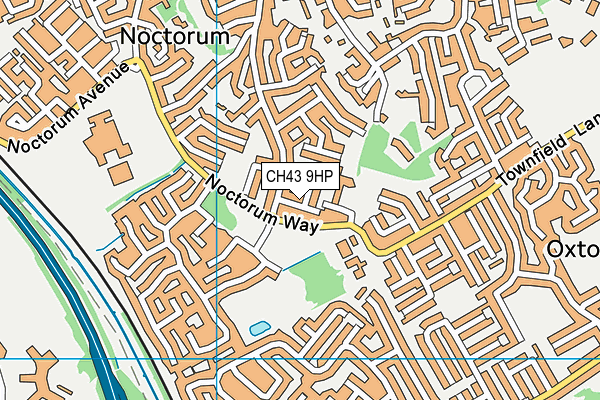 CH43 9HP map - OS VectorMap District (Ordnance Survey)
