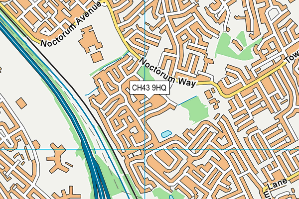 CH43 9HQ map - OS VectorMap District (Ordnance Survey)