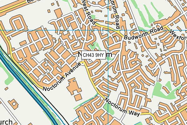 CH43 9HY map - OS VectorMap District (Ordnance Survey)