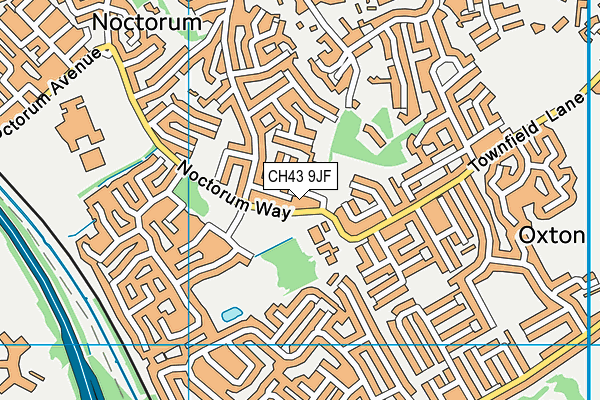 CH43 9JF map - OS VectorMap District (Ordnance Survey)