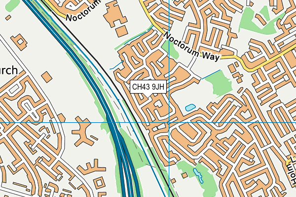 CH43 9JH map - OS VectorMap District (Ordnance Survey)