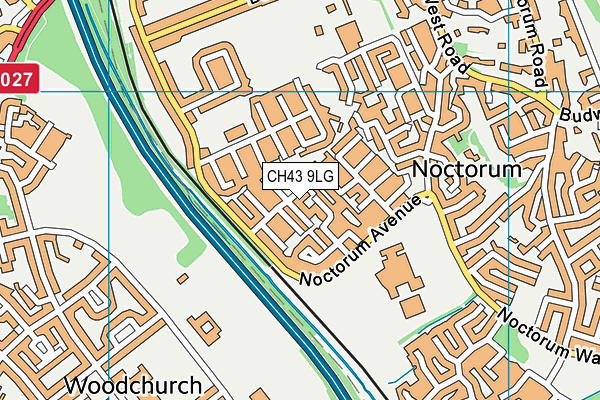 CH43 9LG map - OS VectorMap District (Ordnance Survey)