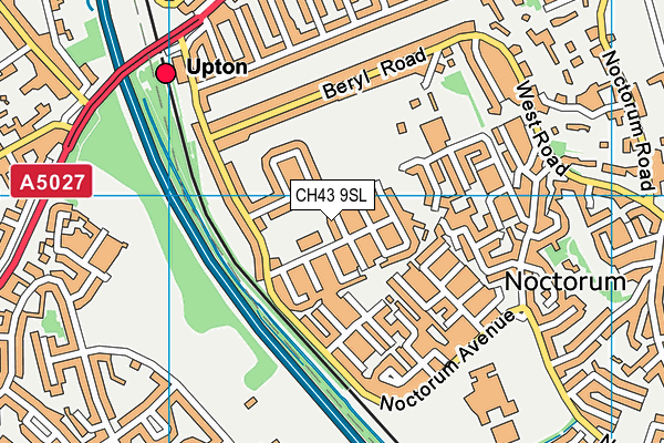 CH43 9SL map - OS VectorMap District (Ordnance Survey)