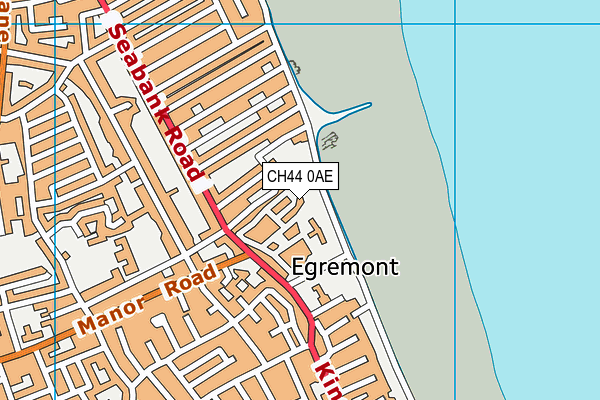 CH44 0AE map - OS VectorMap District (Ordnance Survey)