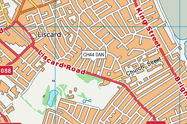 CH44 0AN map - OS VectorMap District (Ordnance Survey)