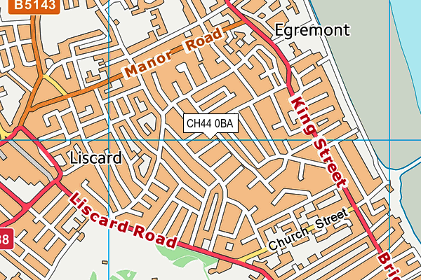 CH44 0BA map - OS VectorMap District (Ordnance Survey)