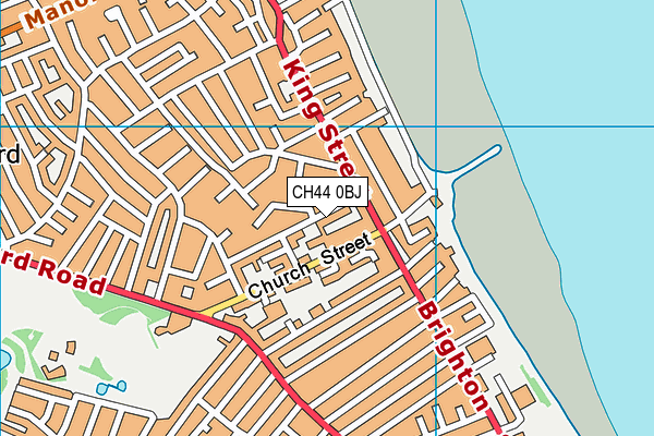 CH44 0BJ map - OS VectorMap District (Ordnance Survey)